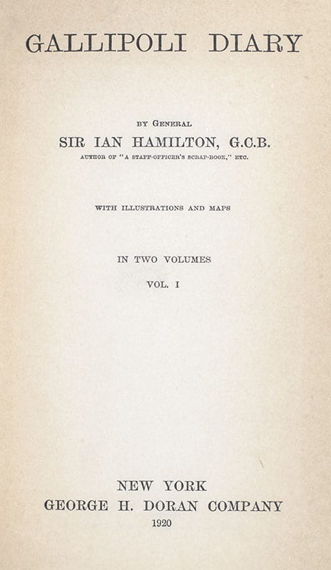 Gallipoli Diary