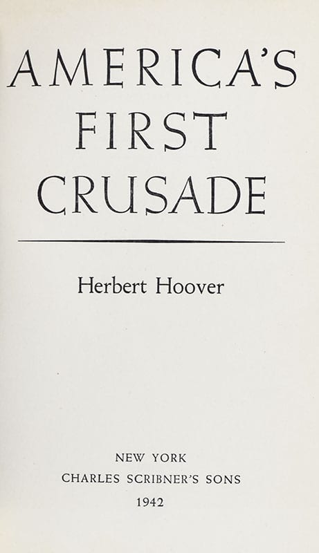 America's First Crusade