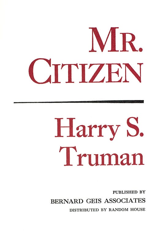 Mr. Citizen