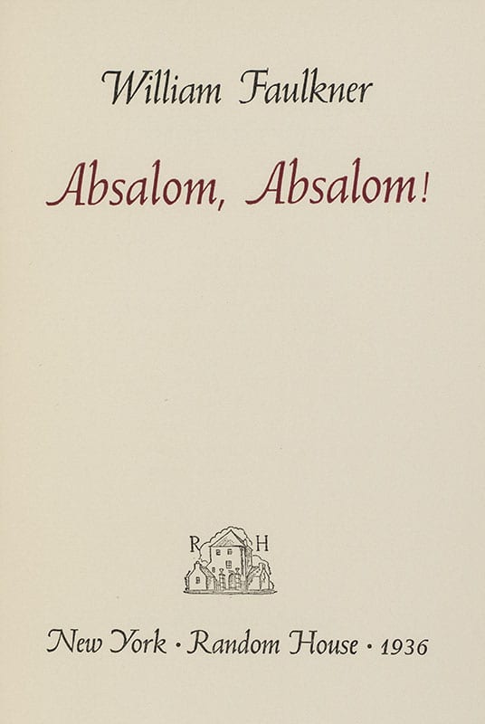 Absalom, Absalom!