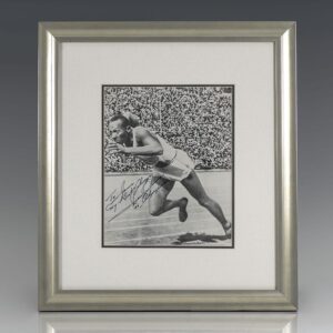 Jesse Owens Signed Photograph.