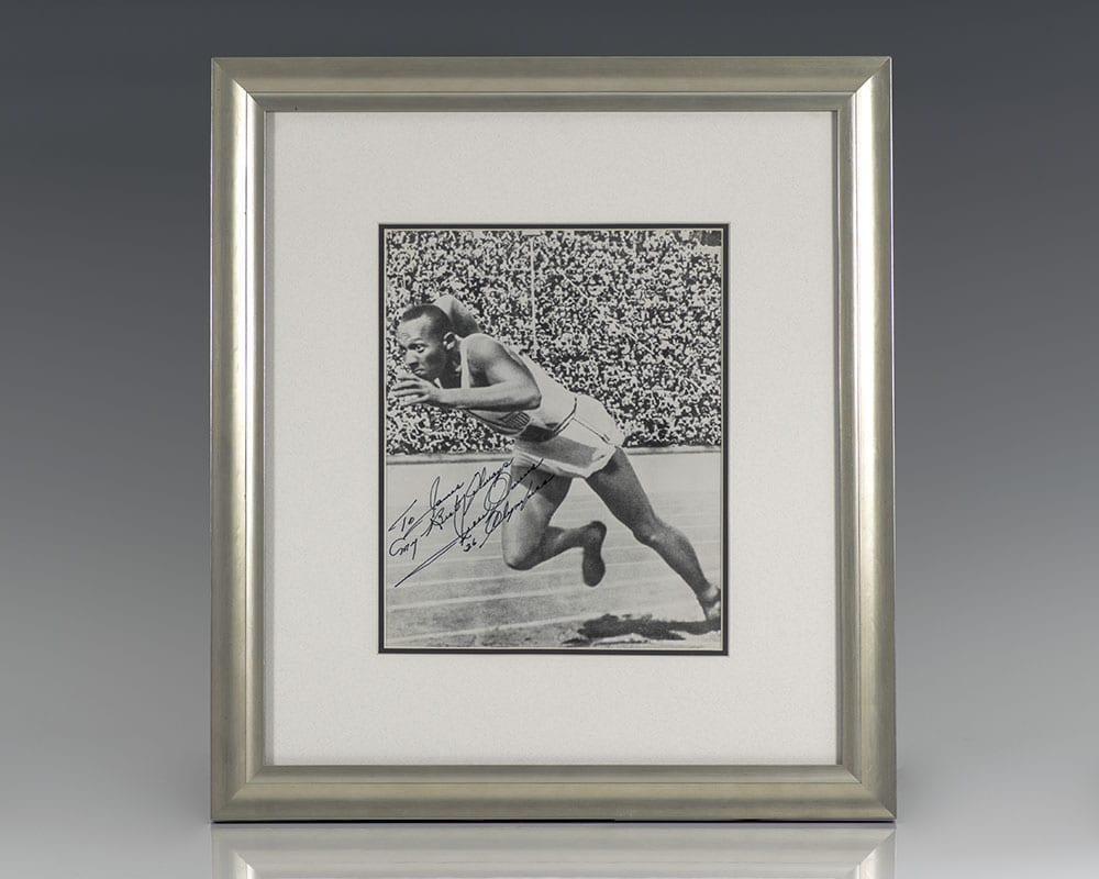Jesse Owens Signed Photograph.