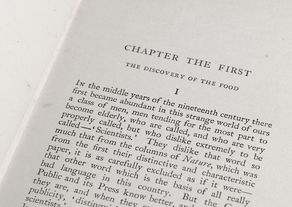 The Food of the Gods and How it Came to Earth.