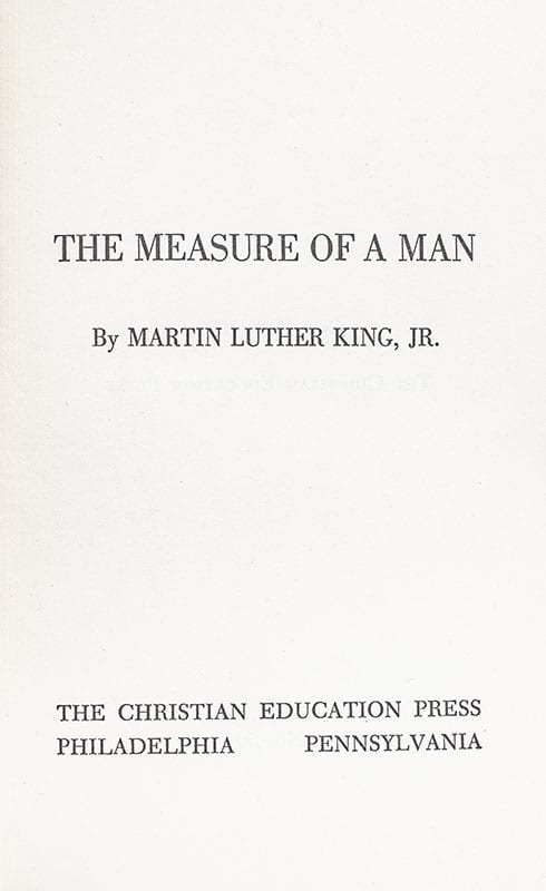 The Measure of Man