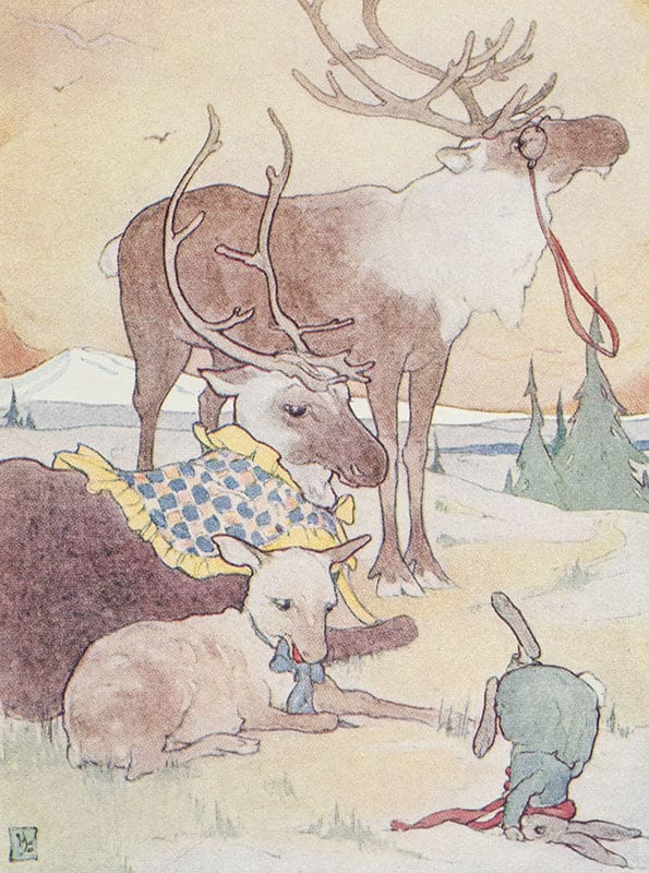 Baby Reindeer and Silver Fox