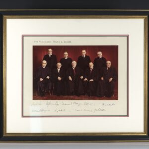 Warren E. Burger Supreme Court Signed Photograph.