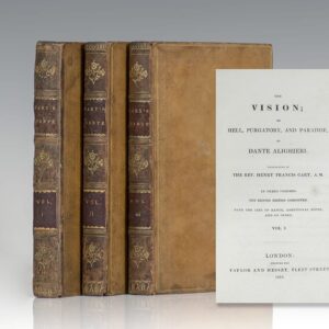 The Vision; or Hell, Purgatory, and Paradise, of Dante Alighieri. With the Life of Dante, Additional Notes, and an Index