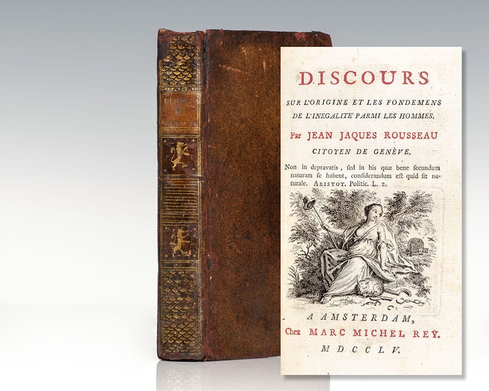 Discours sur l’Origine et les Fondemens de l’Inégalité Parmi Les Hommes. (Discourse on the Origin and Basis of Inequality Among Men).