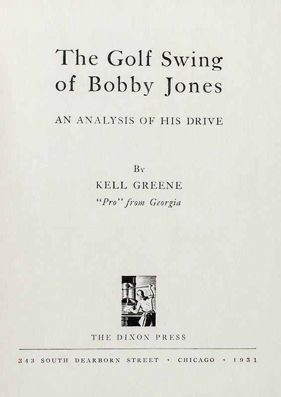 The Golf Swing of Bobby Jones: An Analysis of His Drive
