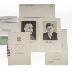 John F. Kennedy Inauguration Invitations and Programs.
