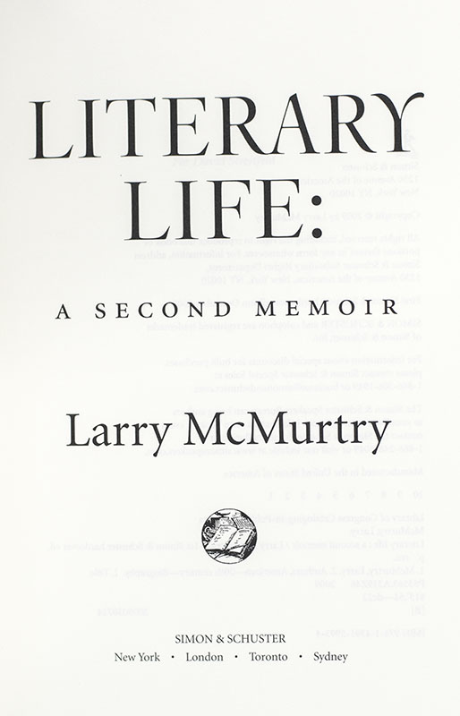 Literary Life: A Second Memoir