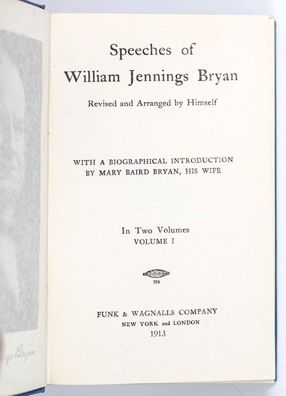 Speeches of William Jennings Bryan