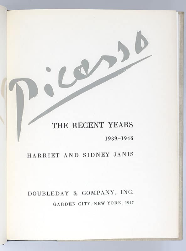 Picasso: the Recent Years 1939-1946
