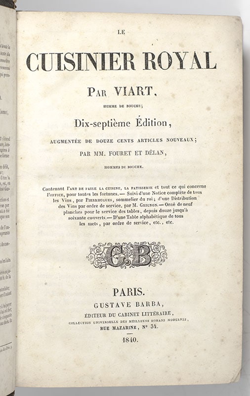 Le Cuisiner Royal Par Viart