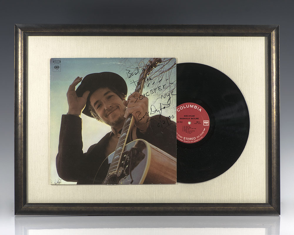 Nashville Skyline Bob Dylan Signed Vinyl.