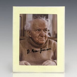 David Ben-Gurion Signed Photograph