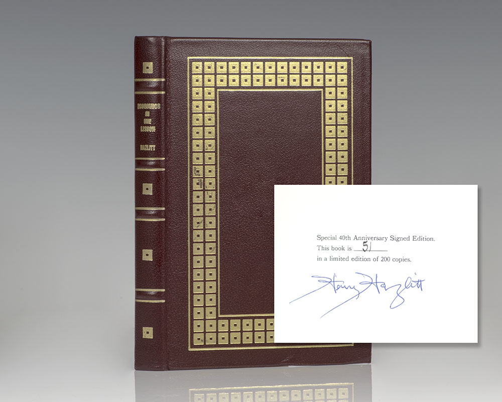 Economics In One Lesson.