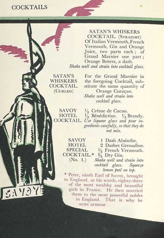 The Savoy Cocktail Book