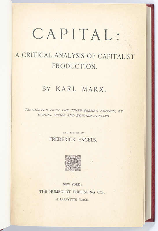 Capital: A Critical Analysis of Capitalist Production