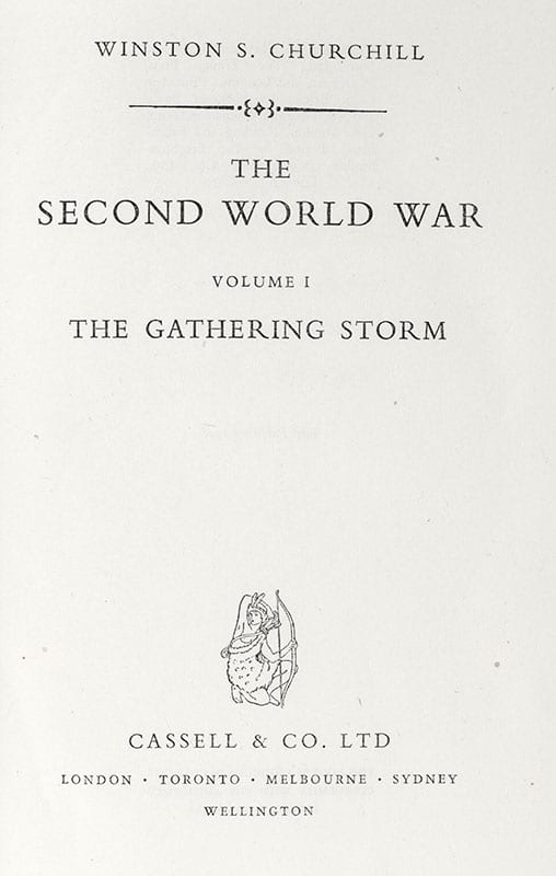 The Second World War: The Gathering Storm; Their Finest Hour; The Grand Alliance; The Hinge of Fate; Closing the Ring; Triumph and Tragedy