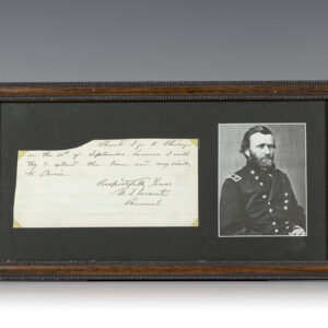 Ulysses S. Grant Autograph Letter Signed.
