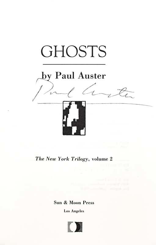 The New York Trilogy: Ghosts