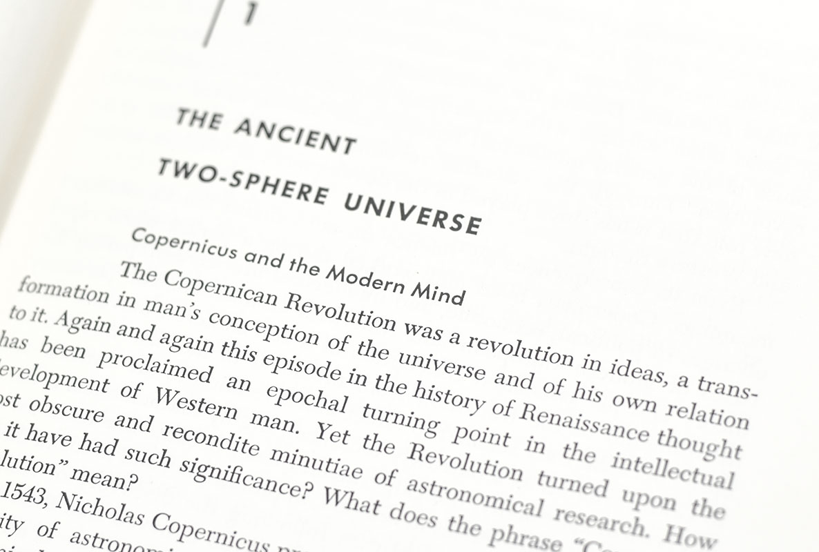 The Copernican Revolution. Planetary Astronomy in the Development of Western Thought.
