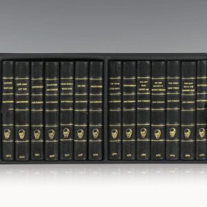 Complete Set of 14 First Edition James Bond Novels: Casino Royale, Live and Let Die, Moonraker, Diamonds are Forever, From Russia with Love, Dr. No, Goldfinger, For Your Eyes Only (short stories including A View to a Kill and Quantum of Solace), Thunderball, The Spy Who loved Me, On Her Majesties Secret Service, You Only Live Twice, The Man with the Golden Gun, Octopussy and The Living Daylights