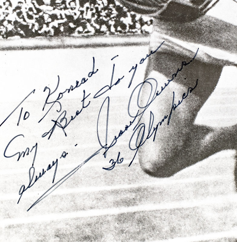 Jesse Owens Signed Photograph