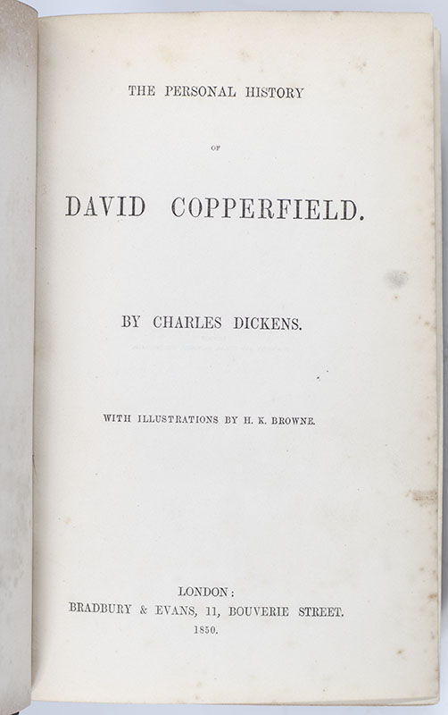 The Personal History of David Copperfield.