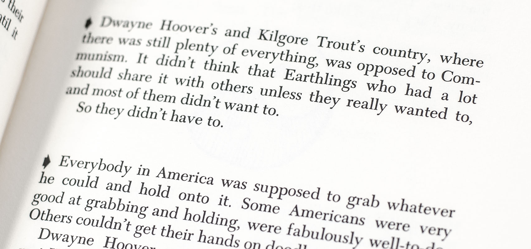 Breakfast of Champions or Goodbye, Blue Monday