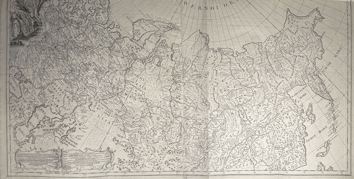 Russischer Atlas welcher in einer General-Charte und neunzehen Special-Charten das gesamte Russische Reich und dessen angräntzende Länder.vorstellig macht.