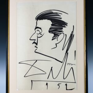 Salvador Dali Signed Drawing.