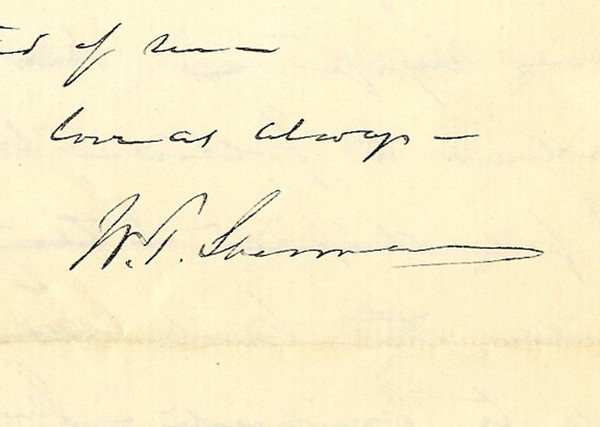 William T. Sherman Autograph Letter Signed. - Image 3