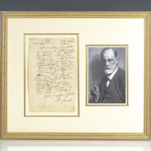 Sigmund Freud Autograph Letter Signed.
