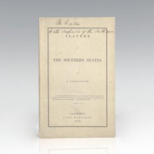 Slavery in the Southern States.