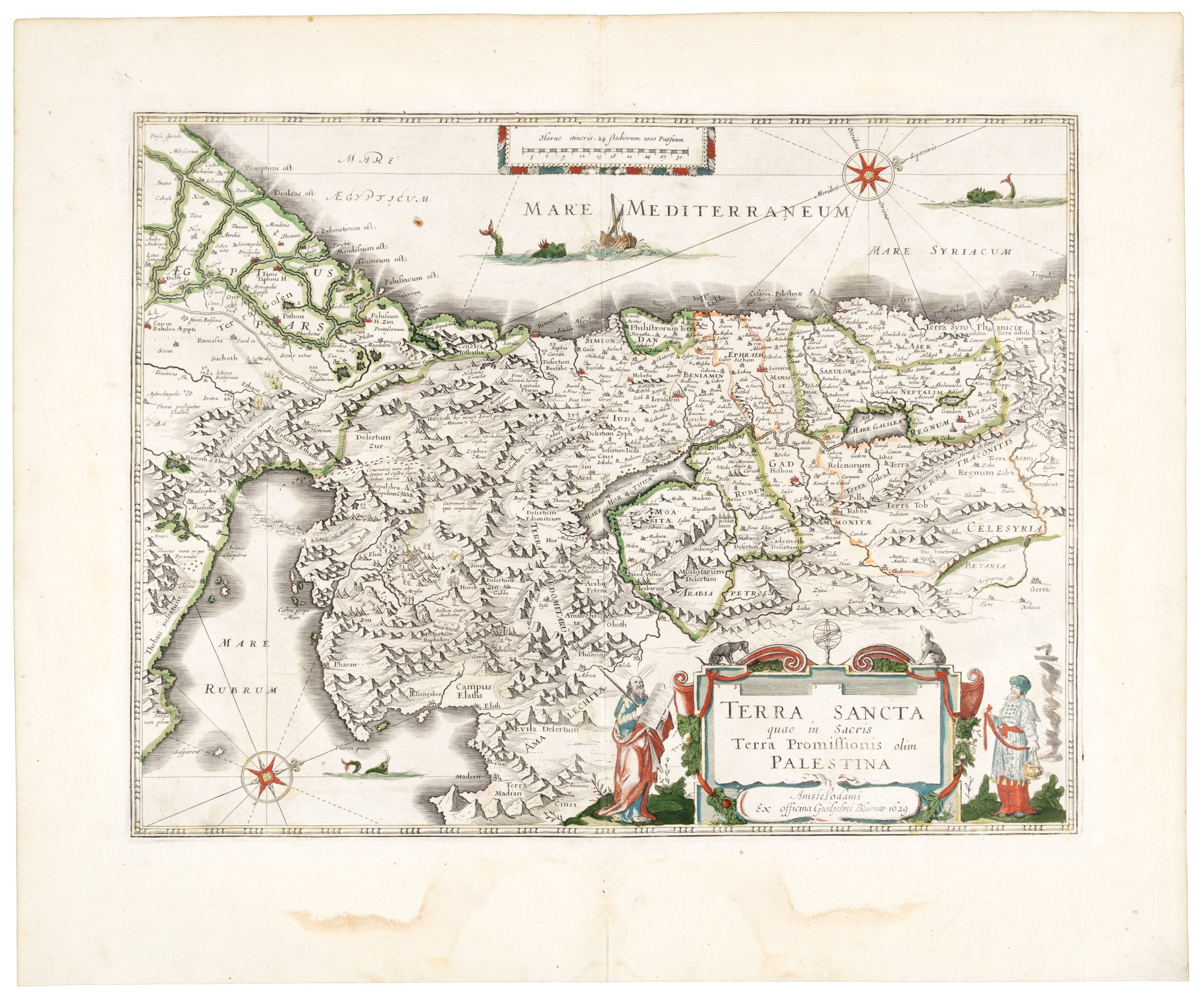 Terra Sancta quae in Sacris Terra Promissionis olim Palestina [Holy Land Map].