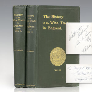 The History of the Wine Trade in England. Volumes I and II.