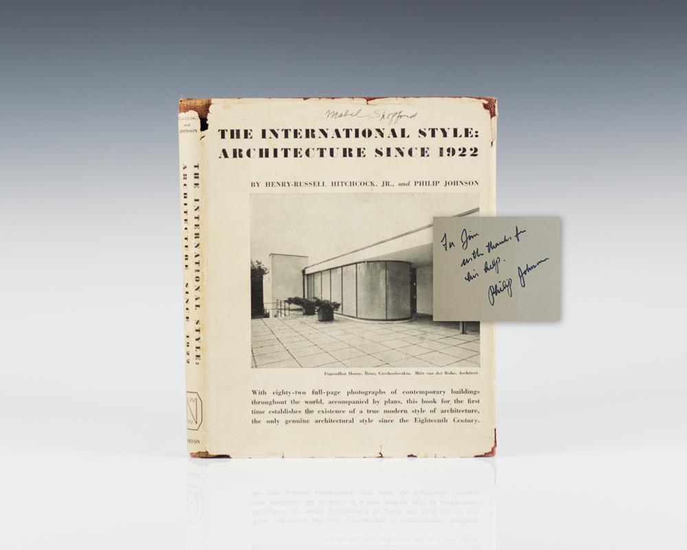 The International Style: Architecture Since 1922.
