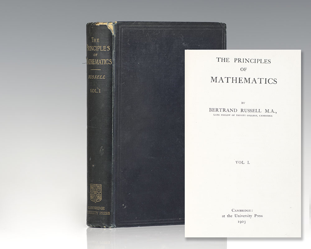 The Principles of Mathematics. Volume 1.
