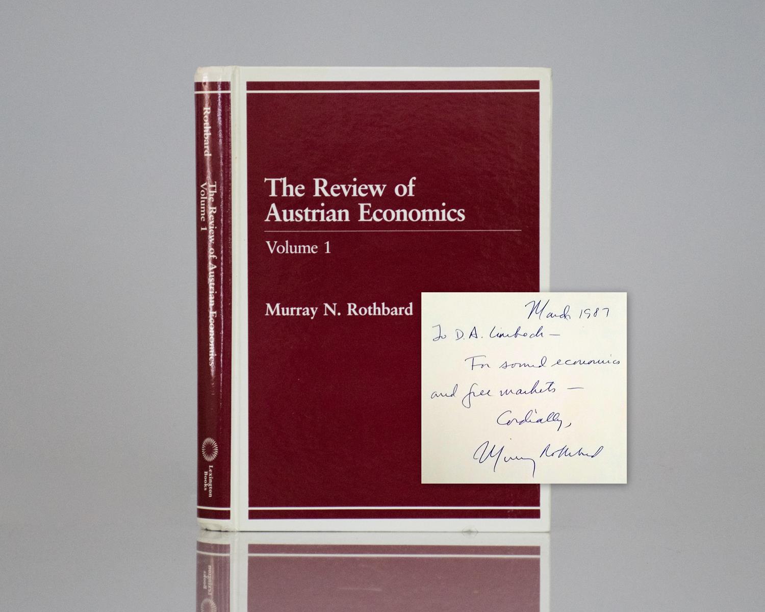 The Review of Austrian Economics: Volume 1.