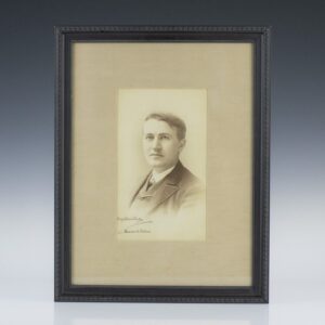 Thomas A. Edison Signed Photograph.