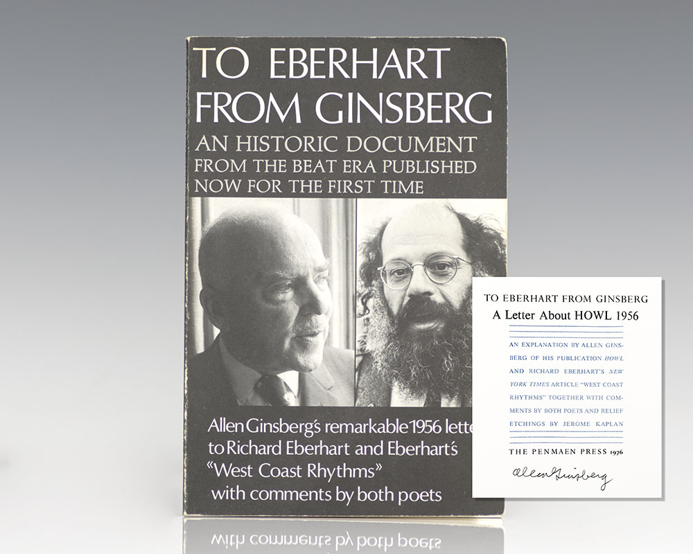 To Eberhart From Ginsberg: An Historic Document From the Beat Era Published Now For The First Time.