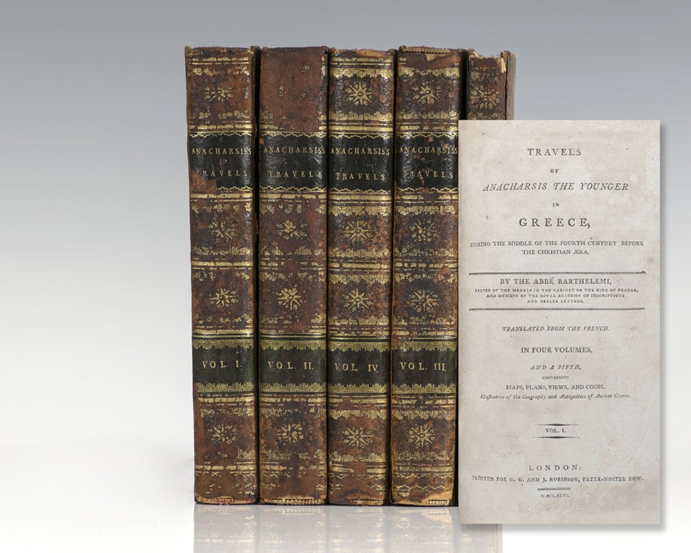 Travels of Anacharsis the Younger in Greece: During the Middle of the Fourth Century Before the Christian Era.