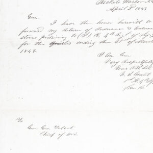 Ulysses S. Grant Autograph Letter Signed.