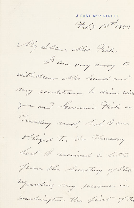 Ulysses S. Grant Autograph Letter Signed.