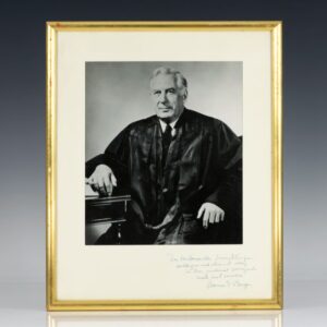 Warren E. Burger Signed Photograph.