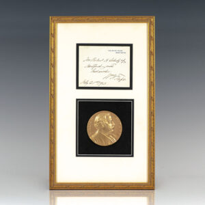 William Howard Taft Signed White House Card.