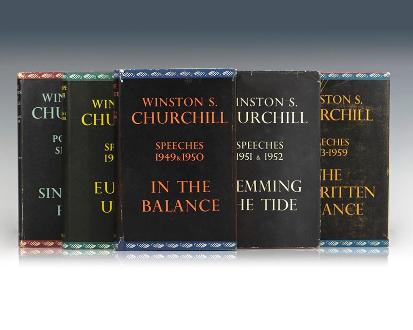 Post-War Speeches: The Sinews of Peace, Europe Unite: Speeches 1947 & 1948, In The Balance: Speeches 1949 & 1950, Stemming the Tide: Speeches 1951 & 1952, The Unwritten Alliance: Speeches 1953-1959.