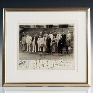 World War Foreign Debts Commission Act Signed Photograph.